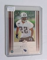 Front view of Andre Dyson Rookie Watch Upper Deck card in plastic holder