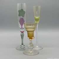 All three goblets front view