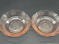Top view of both American Sweetheart bowls showing pattern