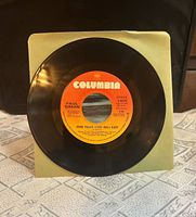 Front of vinyl showing Columbia label and B-side title