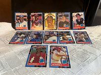 Front view of all 12 cards laid out
