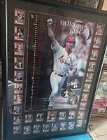 Full framed display showing poster center and cards border
