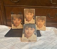 Front view of four 5×7 picture frames