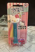 Front view of factory-sealed Hello Kitty Namaste PEZ dispenser package