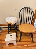 Front view of all three items together