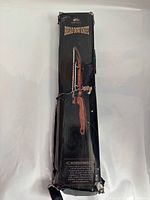 Front of boxed Daitool bread bow knife