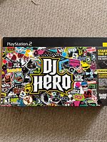 Front of DJ Hero PlayStation 2 box