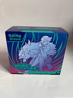 Front of Pokémon Journey Together Elite Trainer Box showing artwork and branding