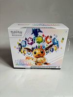 Front view of closed Prismatic Evolutions Elite Trainer Box