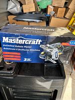 Retail box showing Mastercraft Unlimited Rebate Planer 6.5A branding
