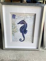 Seahorse framed print overall view
