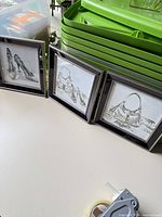 All three framed art prints side by side