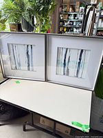 Both Snow Line I and III artworks side by side on table showing overall appearance