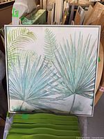 Front view of framed canvas showing full artwork and frame