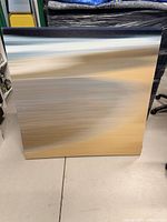 Front view of abstract canvas painting