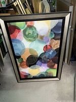 Full view of framed abstract canvas print