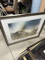 Front view of framed art showing image, matting and frame