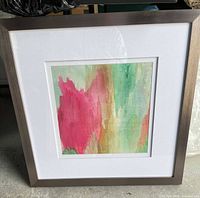 Front view framed abstract art 3857