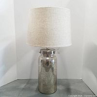 Lamp front view with shade