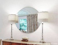 Both mirrors staged on wall illustrating appearance