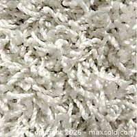 Close view of off-white shag pile