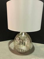 Lamp with shade front view