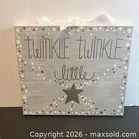 Front view of canvas showing full design and ribbon