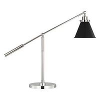 Stock image of Visual Comfort Wellfleet Cone desk lamp showing full design