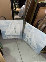 Both canvas prints standing side by side showing overall design