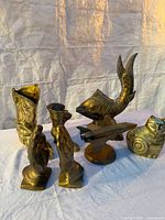 group shot showing all brass pieces