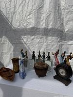Full lot overview on table under canopy