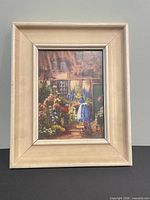 Front view of framed print showing artwork and frame details