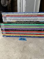 Stack of Juxtapoz magazines showing spines