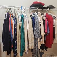 Full rack of mixed women’s garments