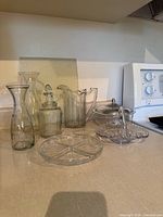 All items grouped on countertop for full lot view