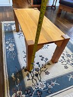 coffee table side view with height measurement