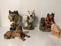 Group shot of all five figurines