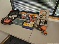 Overall view of all tools laid out on table