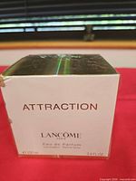 Front view of sealed Lancôme Attraction 100 ml eau de parfum box