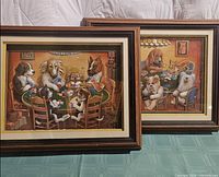 Both framed pictures side by side showing size and matching frames