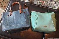Both handbags side by side showing overall designs and colours