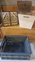 All four storage boxes grouped together