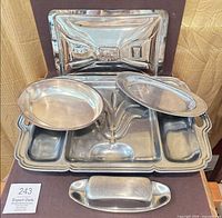 Group view of all serving pieces
