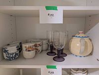 Shelf view showing all items grouped