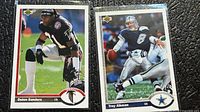 Fronts of both cards showing player images
