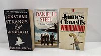Front covers of all three novels