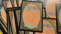 Stack of Magic: The Gathering card backs