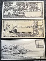 All three illustrated envelopes front view