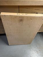 Plywood deck showing size marking 21 x 32