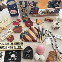 All items laid out together